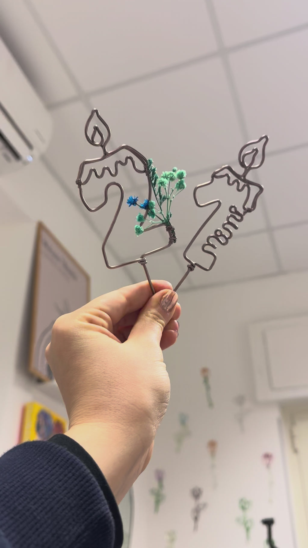 Candelina (con nome) 15 cm