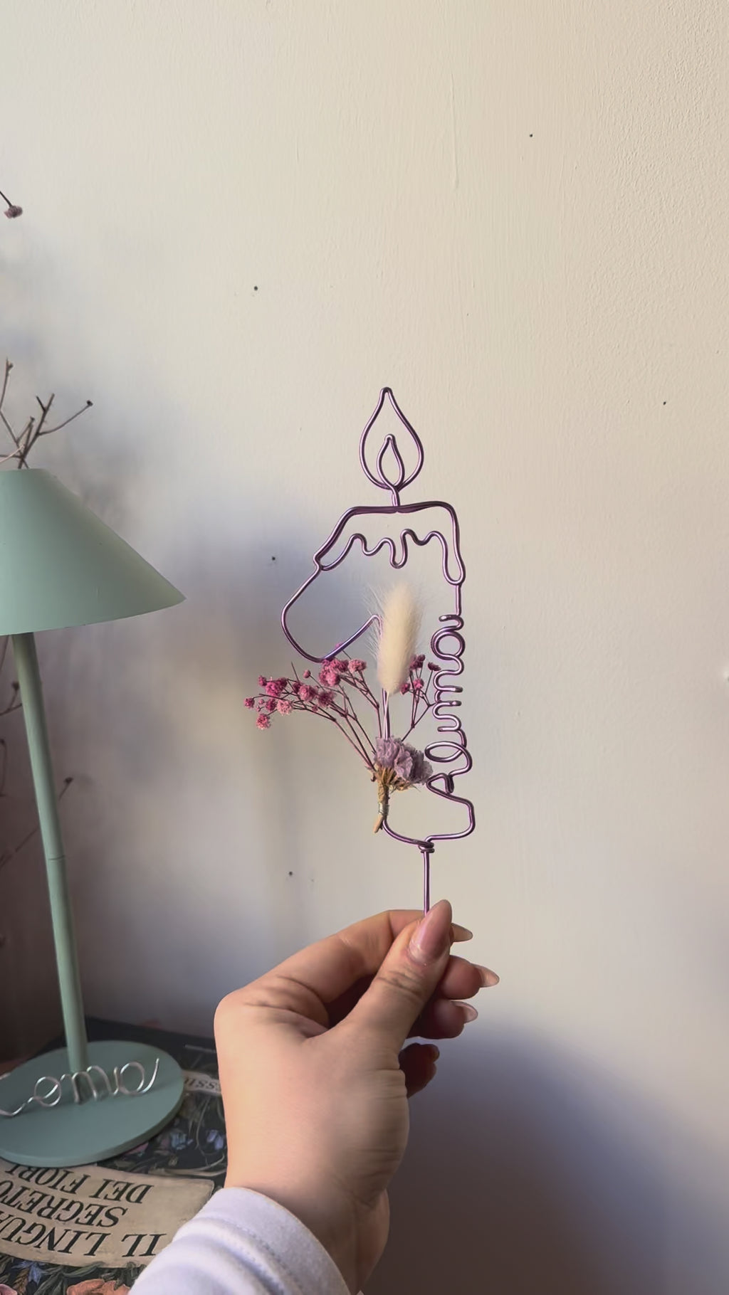 Candelina (con nome) 15 cm