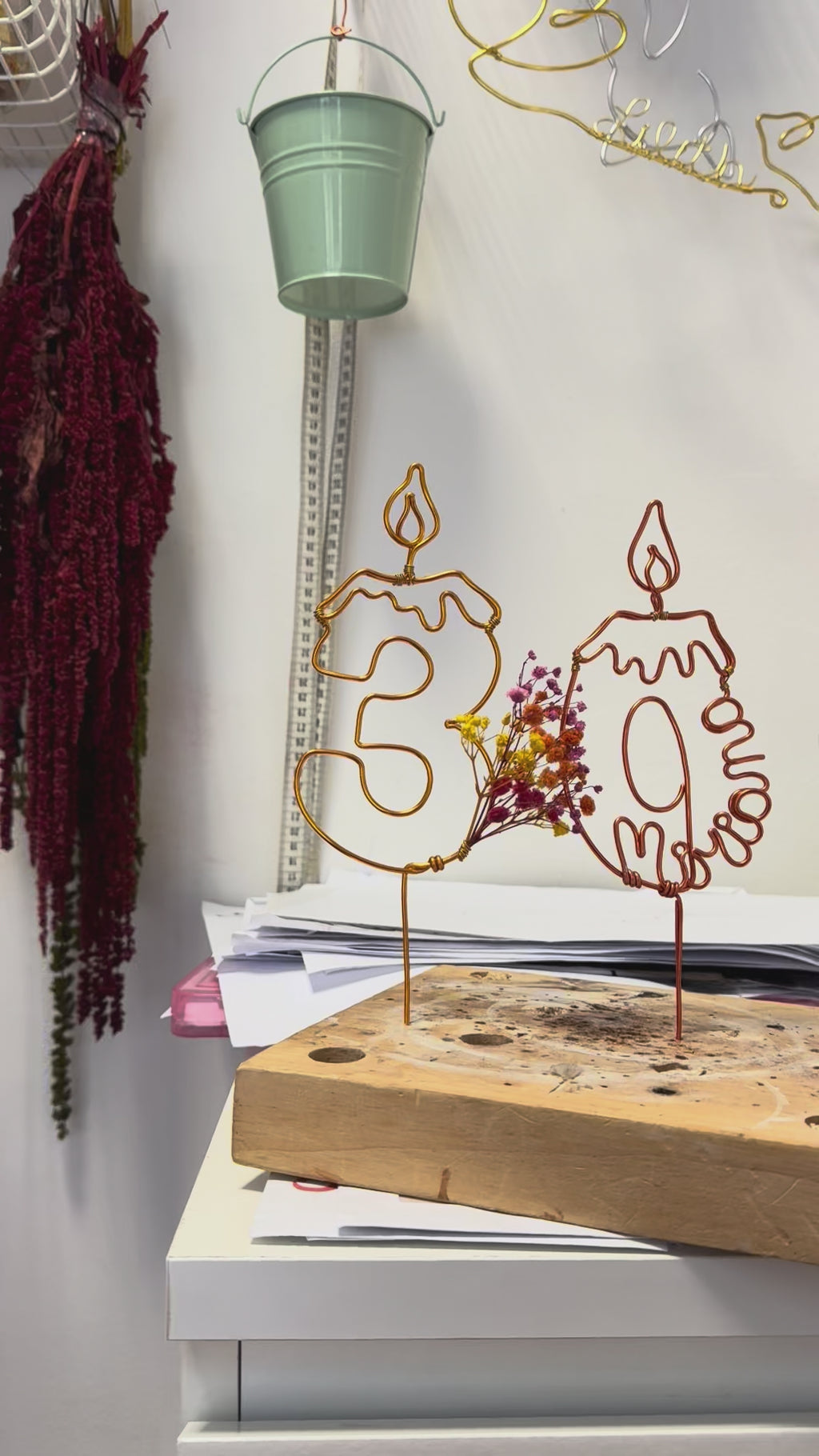 Candelina (con nome) 15 cm