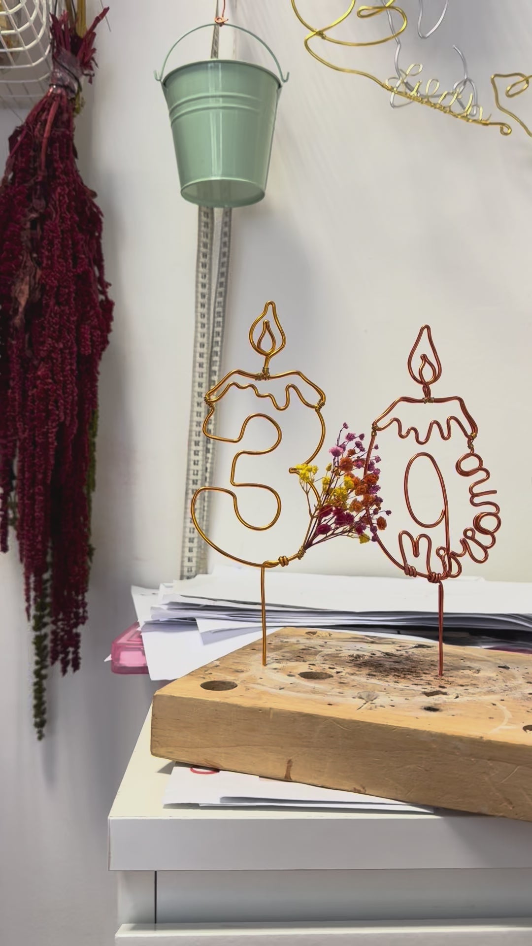 Candelina (con nome) 15 cm